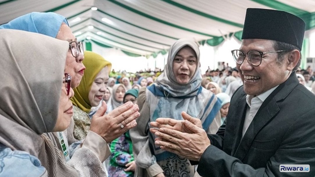 Muhaimin Iskandar alias Cak Imin hadir di arena Muktamar ke-35 NU di Pondok Pesantren Bahrul Ulum Tambakberas Jombang